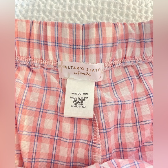 Altar’d State Lotty Plaid Boxer Shorts - S - Picture 9 of 9